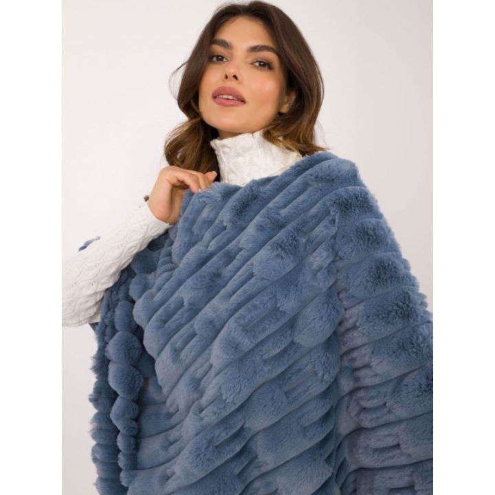 Mėlynas pončas oversize