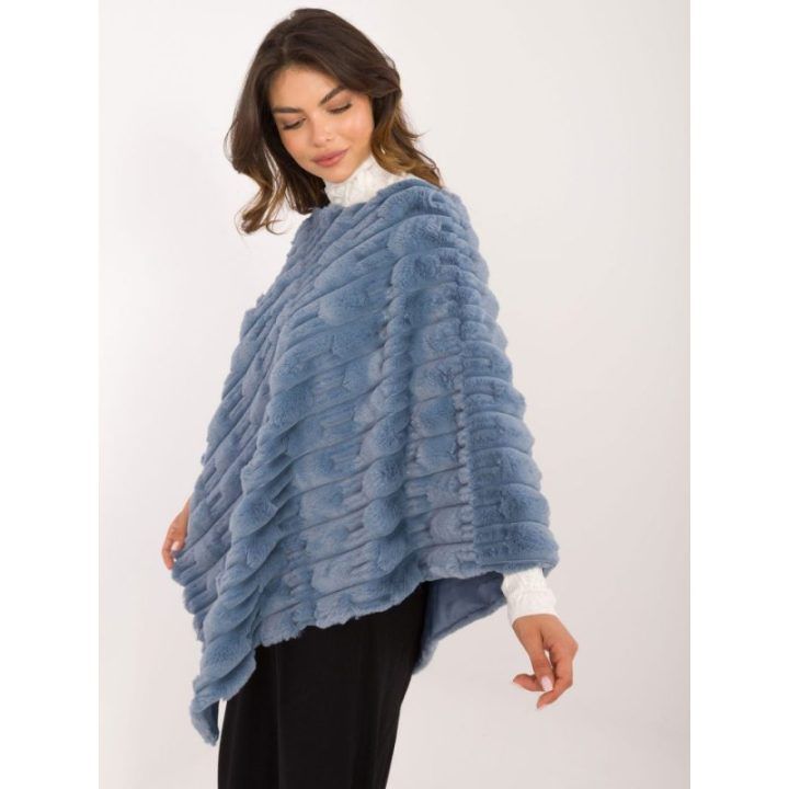 Mėlynas pončas oversize