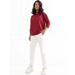 Bordo oversize palaidinė