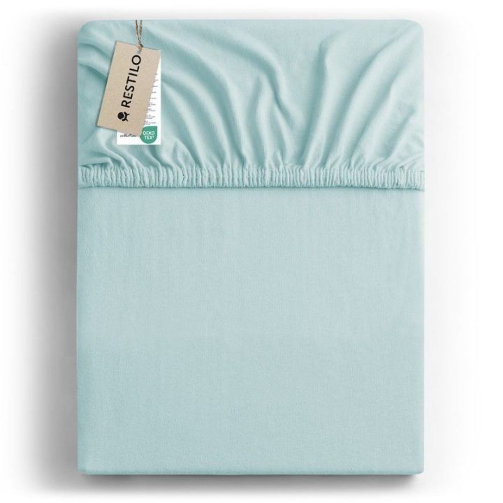 Paklodė su guma 140–160×200+30 FROZENBLUE