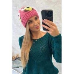 Moteriška žieminė kepurė Ofelia, rožinės spalvos