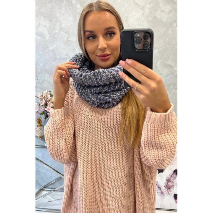 Moteriška kaklo mova KN16, violetinės spalvos