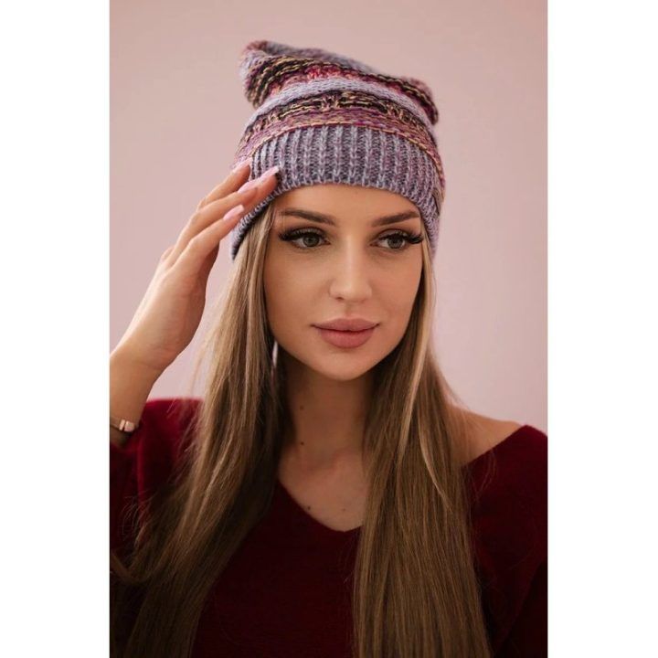 Moteriška kepurė Patrycja, violetinės spalvos