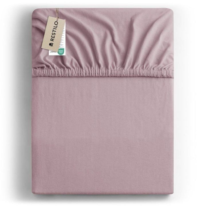 Paklodė su guma Restilo AmeliaHome 220–240 × 220 + 30 cm, alyvinė