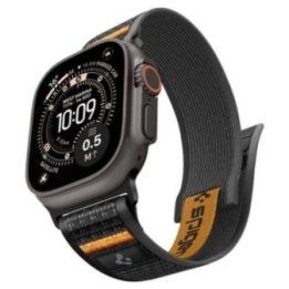 Apple Watch dirželis Spigen Athlex Air 2, juodas/oranžinis