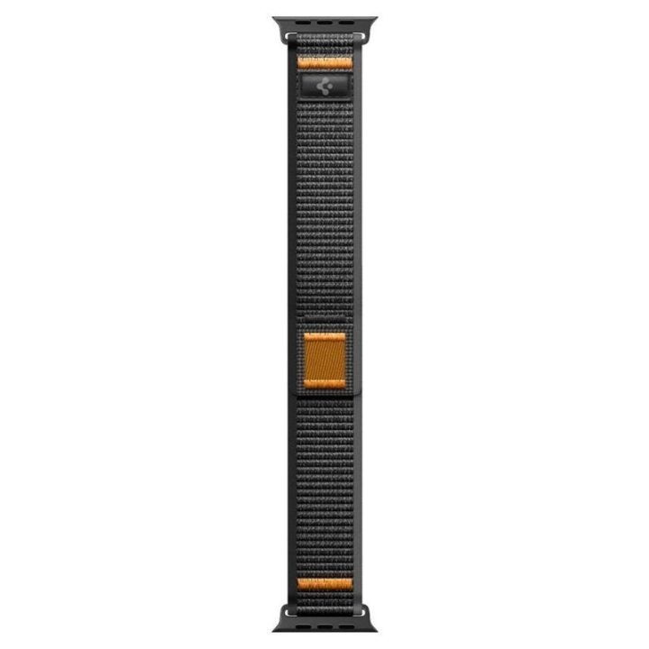 Apple Watch dirželis Spigen Athlex Air 2, juodas/oranžinis