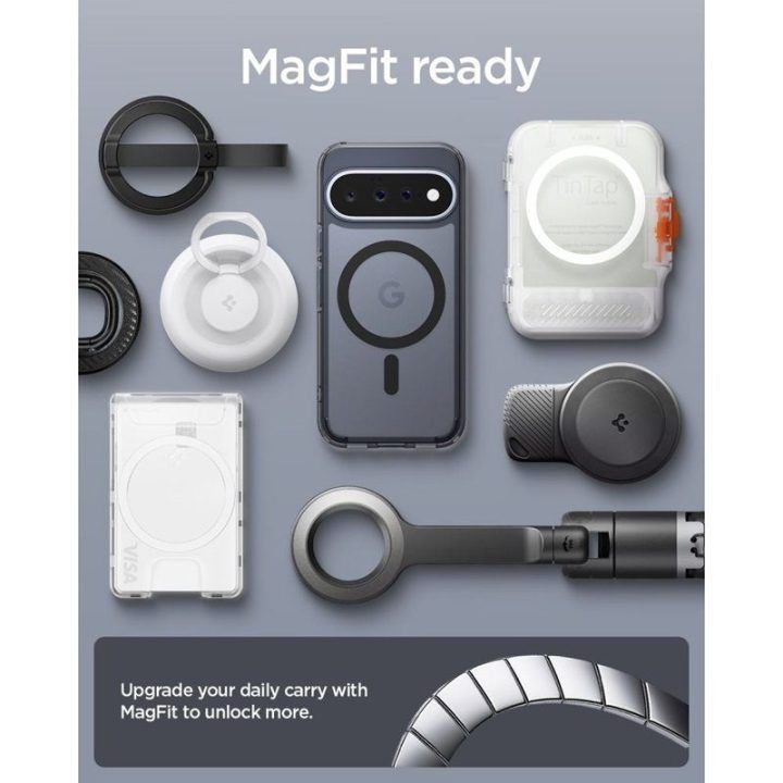 Dėklas Google Pixel 11 Spigen Ultra Hybrid Mag, juodas