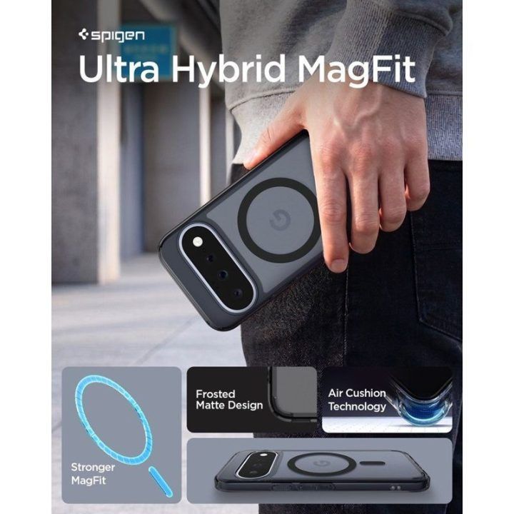 Dėklas Google Pixel 11 Spigen Ultra Hybrid Mag, juodas