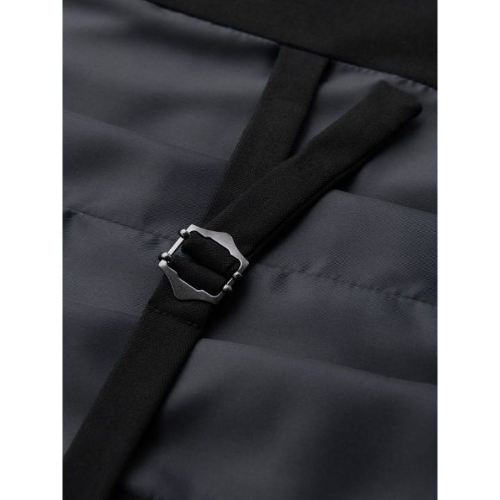 Vyriška juoda slim fit liemenė su herringbone raštu