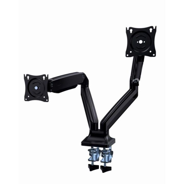 Reguliuojamas dviejų monitorių stalo laikiklis 17–35", iki 10 kg