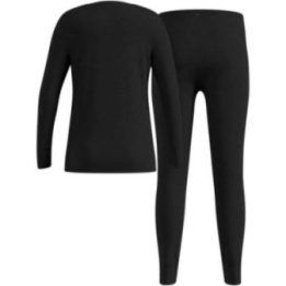 Vaikiški termo apatiniai Odlo Set long MERINO 200, juodi