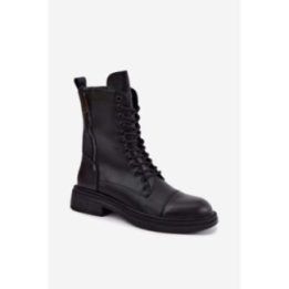 Odiniai aulinukai su raišteliais Step in style – juoda