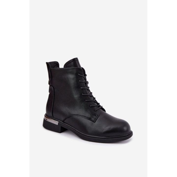 Odiniai aulinukai su raišteliais Step in style – juoda