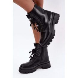 Aulinukai su dekoratyviniais kutais Step in style – juoda
