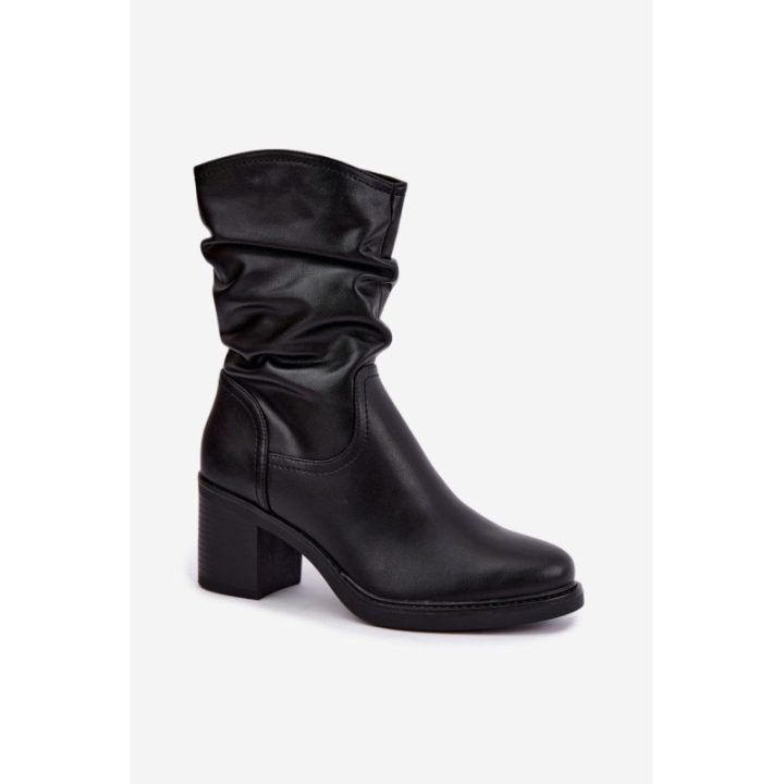 Odiniai aulinukai su suraukimu Step in style – juoda