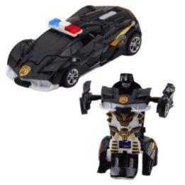Transformeris policijos sportinis automobilis vaikams 2in1, 8 vnt