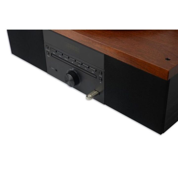 AKAI patefonas su Bluetooth ir CD grotuvu, juodas