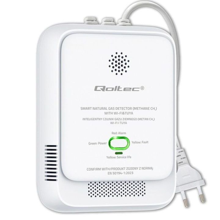 Išmanus dujų nuotėkio detektorius Qoltec, Wi‑Fi/Tuya