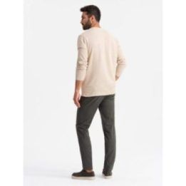 Vyriškos smėlio spalvos chino kelnės regular fit
