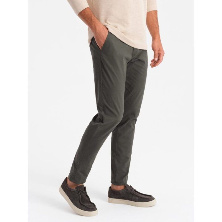 Vyriškos smėlio spalvos chino kelnės regular fit