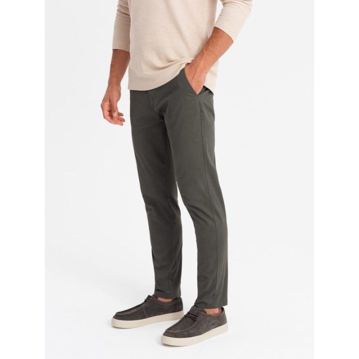 Vyriškos smėlio spalvos chino kelnės regular fit