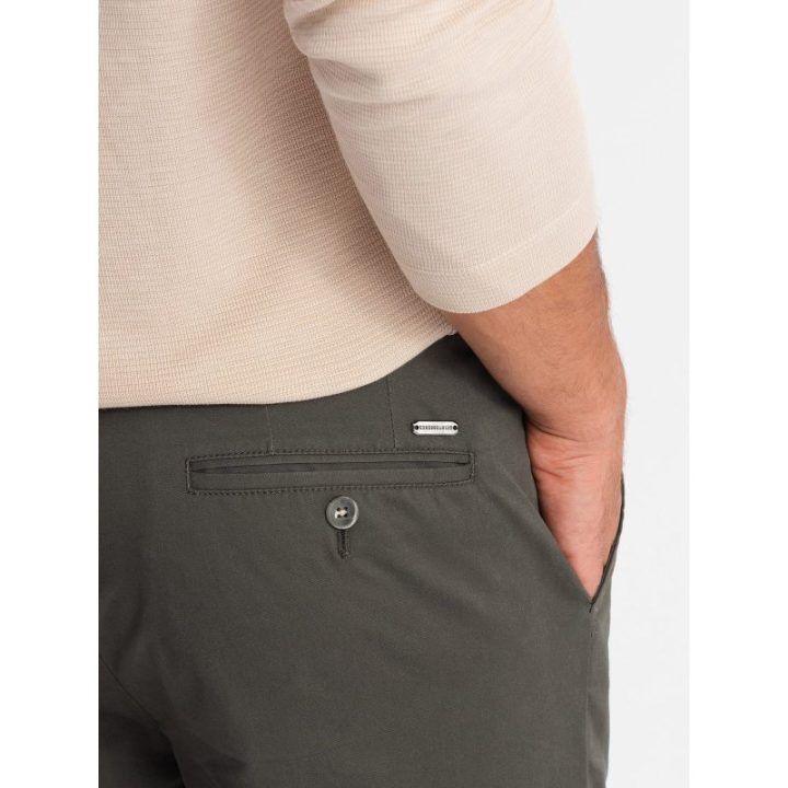 Vyriškos smėlio spalvos chino kelnės regular fit