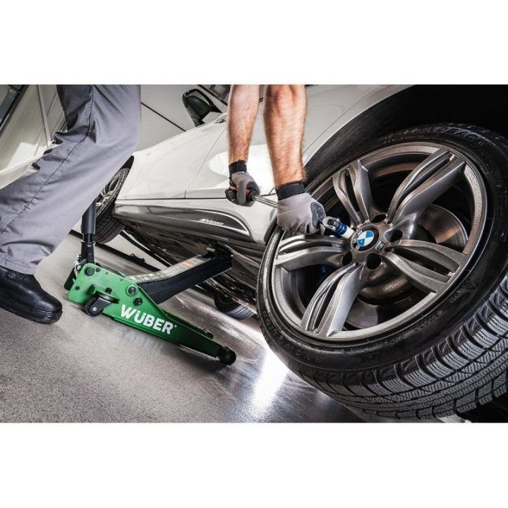 Žemo profilio automobilinis keltuvas 3T, juodas ir žalias