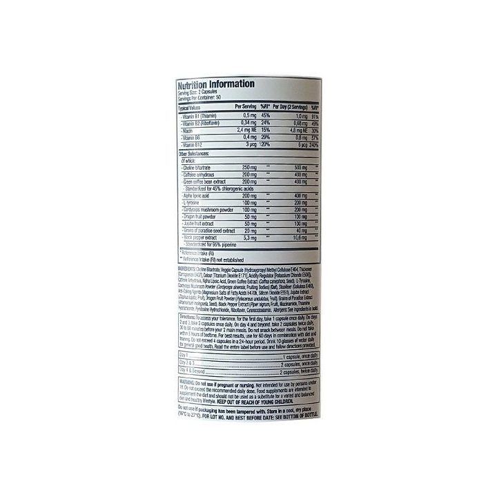 Kapsulės riebalų apykaitai MuscleTech Hydroxycut Hardcore Super Elite 100 vnt