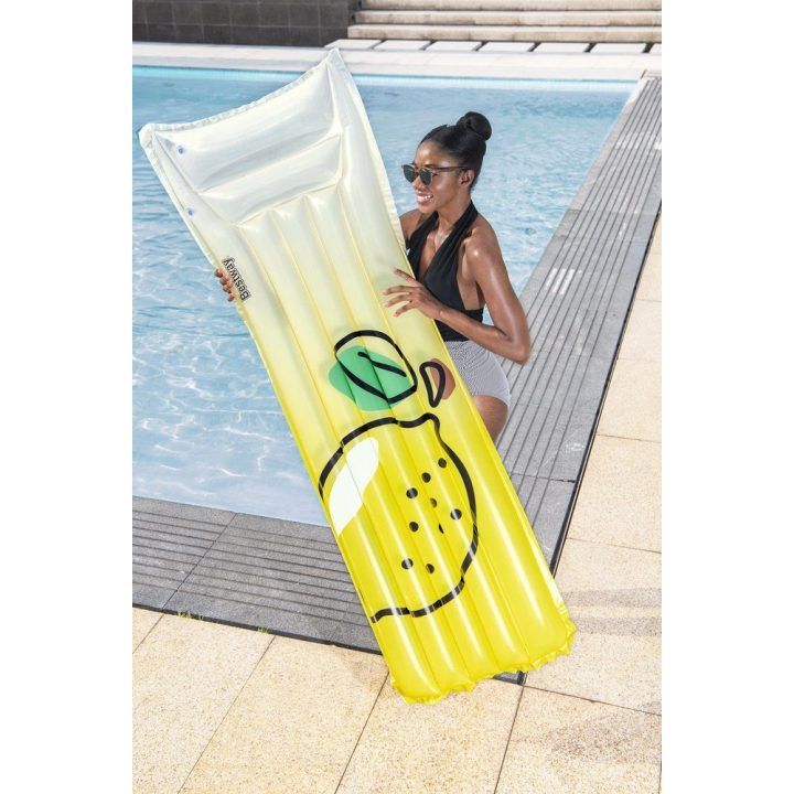 Pripučiamas čiužinys citrinos rašto 183 × 69 cm Bestway