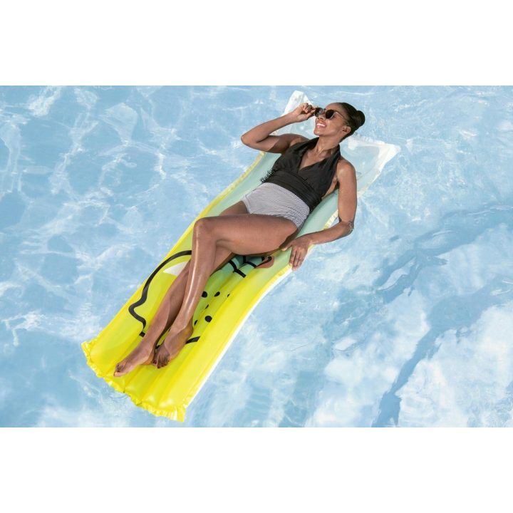 Pripučiamas čiužinys citrinos rašto 183 × 69 cm Bestway