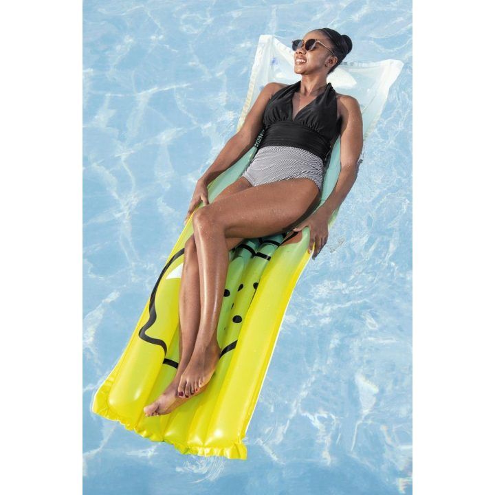 Pripučiamas čiužinys citrinos rašto 183 × 69 cm Bestway