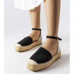 Juodos espadrilės su blizgučiais Myasia