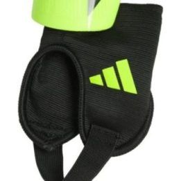 Vaikiškos futbolo blauzdų apsaugos su čiurnų apsauga adidas Tiro Match, laimo žalios ir juodos spalvos