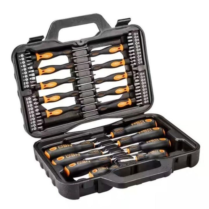 Tiksliųjų atsuktuvų rinkinys su ergonomiška konstrukcija NEO Tools, 16 vnt
