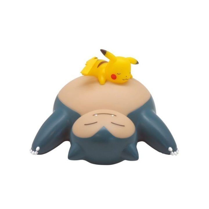 Šviečianti kolekcinė figūrėlė Pokémon su Snorlax ir Pikachu, 25 cm