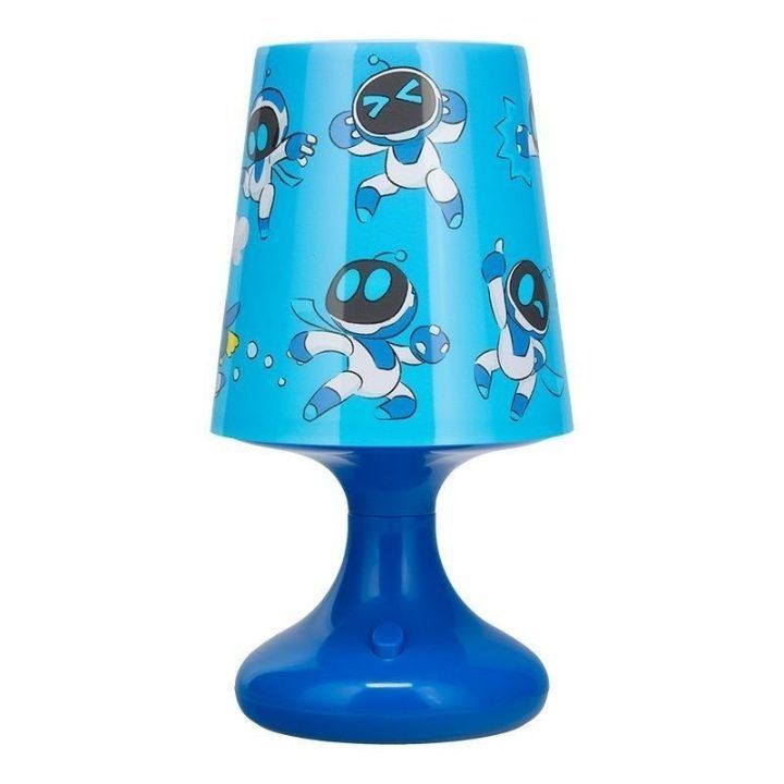 Stalinė LED lempa Astro Bot, 18,5 cm, mėlyna