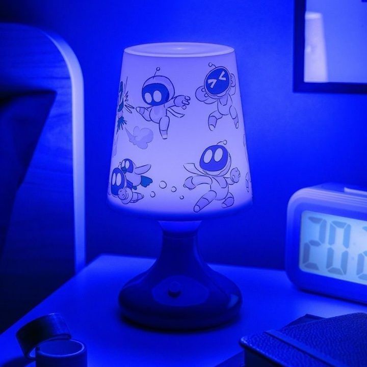 Stalinė LED lempa Astro Bot, 18,5 cm, mėlyna