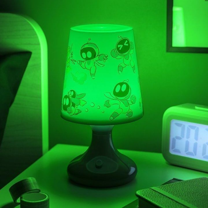 Stalinė LED lempa Astro Bot, 18,5 cm, mėlyna