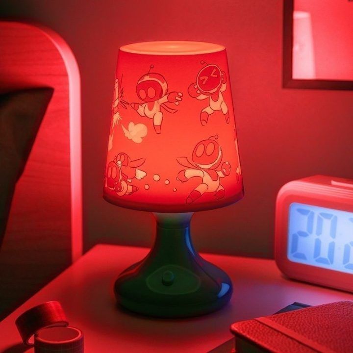Stalinė LED lempa Astro Bot, 18,5 cm, mėlyna