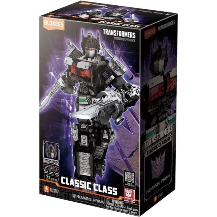 Kolekcinė figūrėlė Nemesis Prime Blokees Transformers Classic Class 08, 12,5 cm, įvairiaspalvė