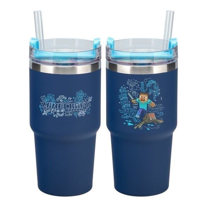 Puodelis Minecraft Gamer Cup, 600 ml, mėlynas