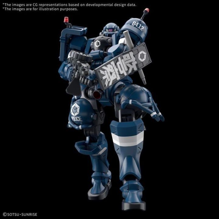 Kolekcinė figūrėlė HGGQ Police Zaku, 1:144 mastelio