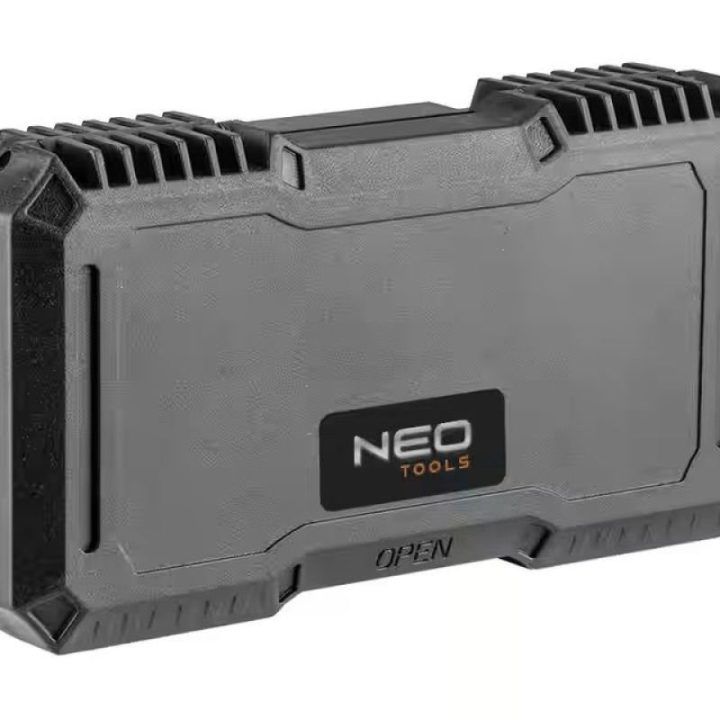 Atsuktuvų antgalių rinkinys su rankena NEO Tools, 38 vnt., juodas