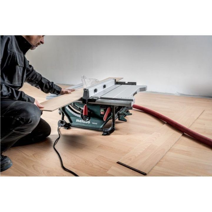 Stalinis diskinis pjūklas Metabo TS 254 M, 1 500 W, 4 200 aps./min., pilkos ir juodos spalvos