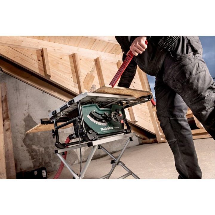 Stalinis diskinis pjūklas Metabo TS 254 M, 1 500 W, 4 200 aps./min., pilkos ir juodos spalvos