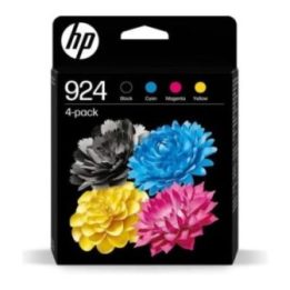 HP 924 originalūs rašalo kasetės, 4 vnt., juoda, geltona, žydra, rausvai raudona