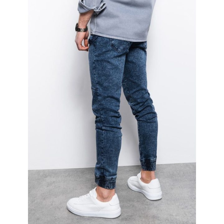 Vyriškos mėlynos jogger tipo kelnės