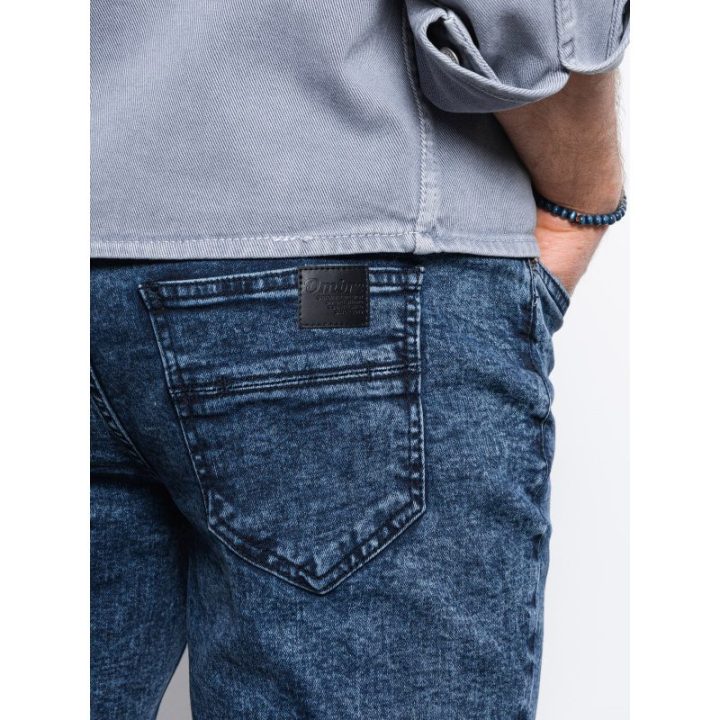 Vyriškos mėlynos jogger tipo kelnės