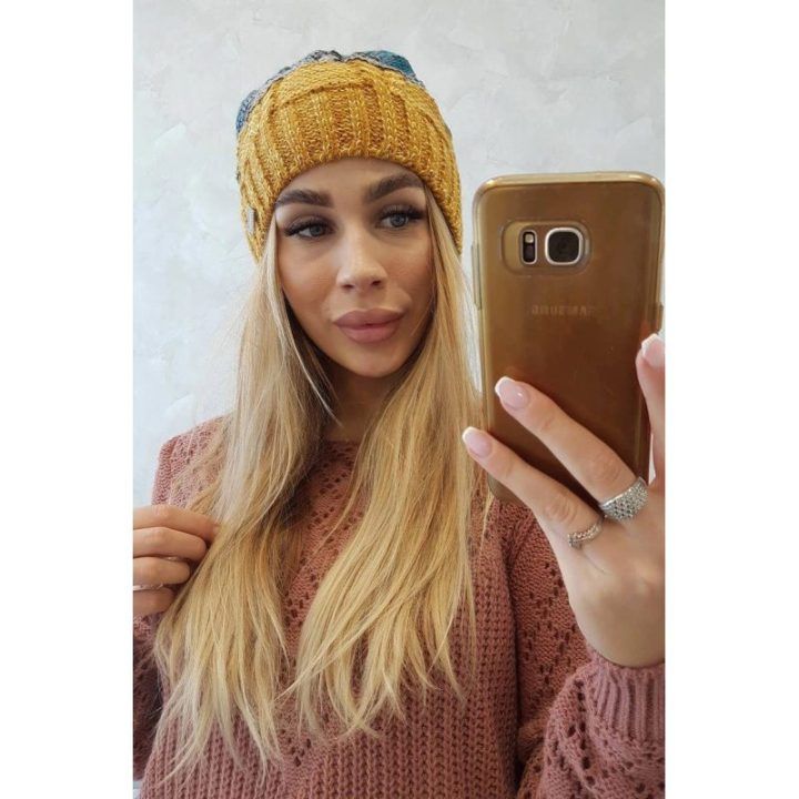 Moteriška žieminė kepurė su fliso pamušalu Dolores, universalaus dydžio, garstyčių spalvos
