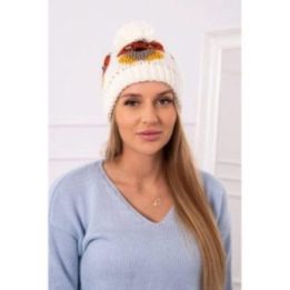 Moteriška žieminė kepurė Sowa, kreminė
